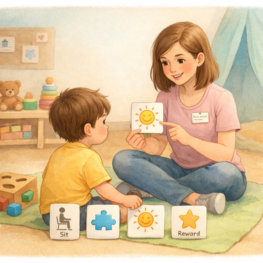 Behavior Support Practitioner with Child in Structured Play-1