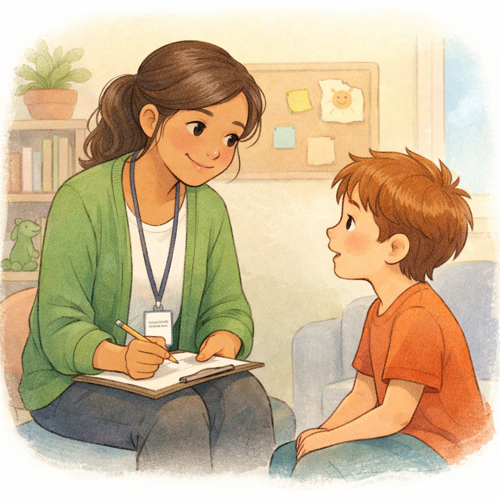 Behaviour Support Practitioner Listening to Client-1