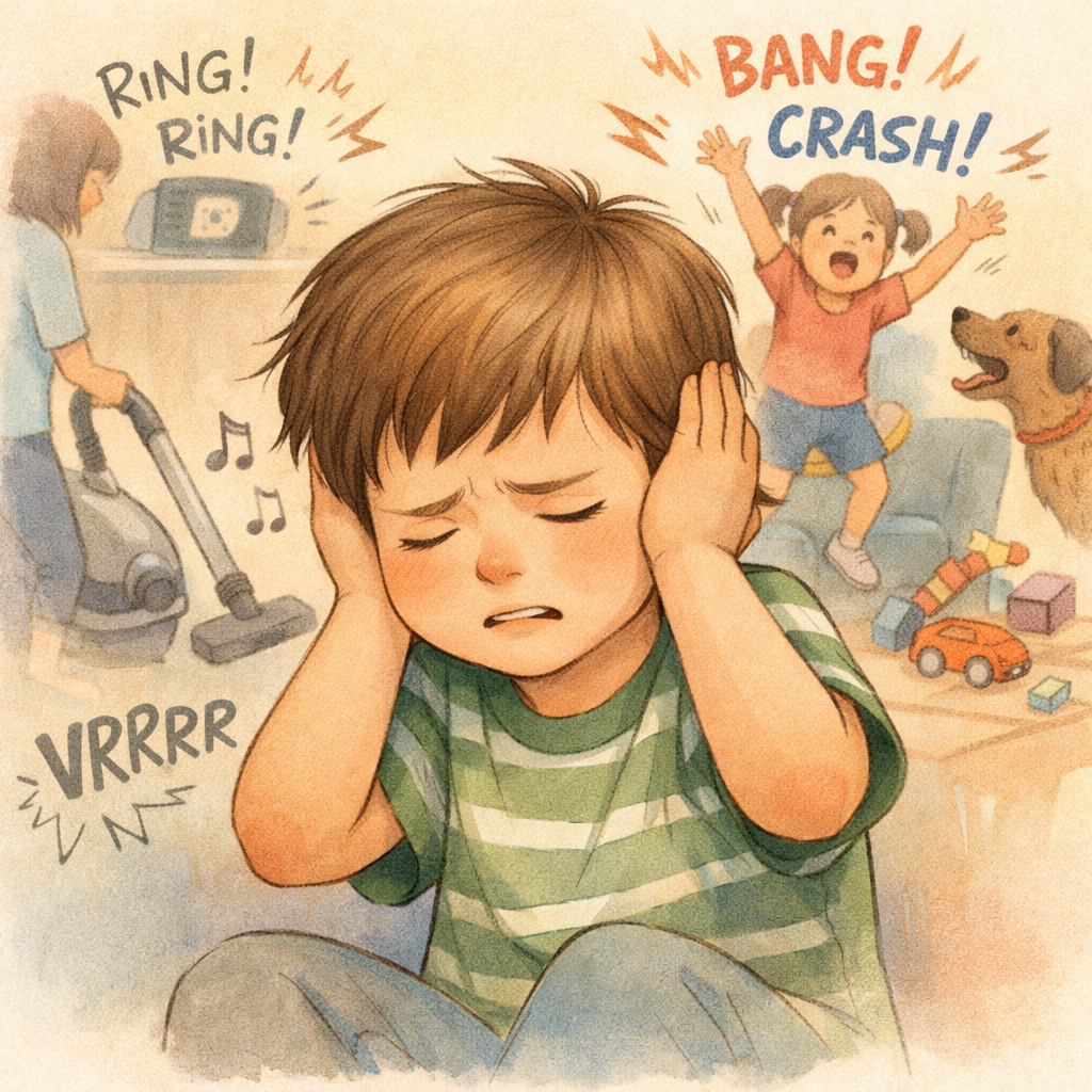 Child Covering Ears Noisy Environment Sensory Sensitivity-1