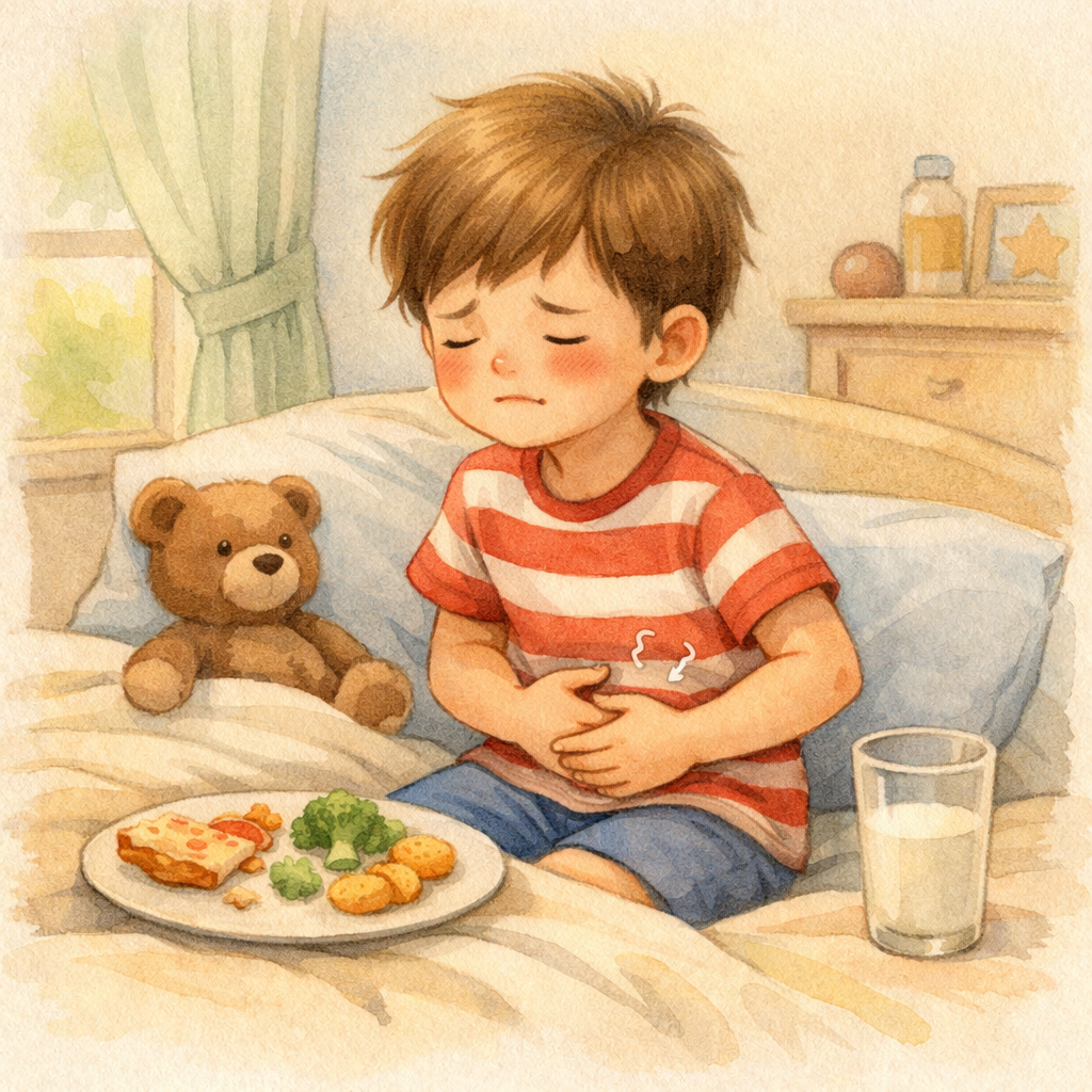 Child Discomfort After Eating Foods