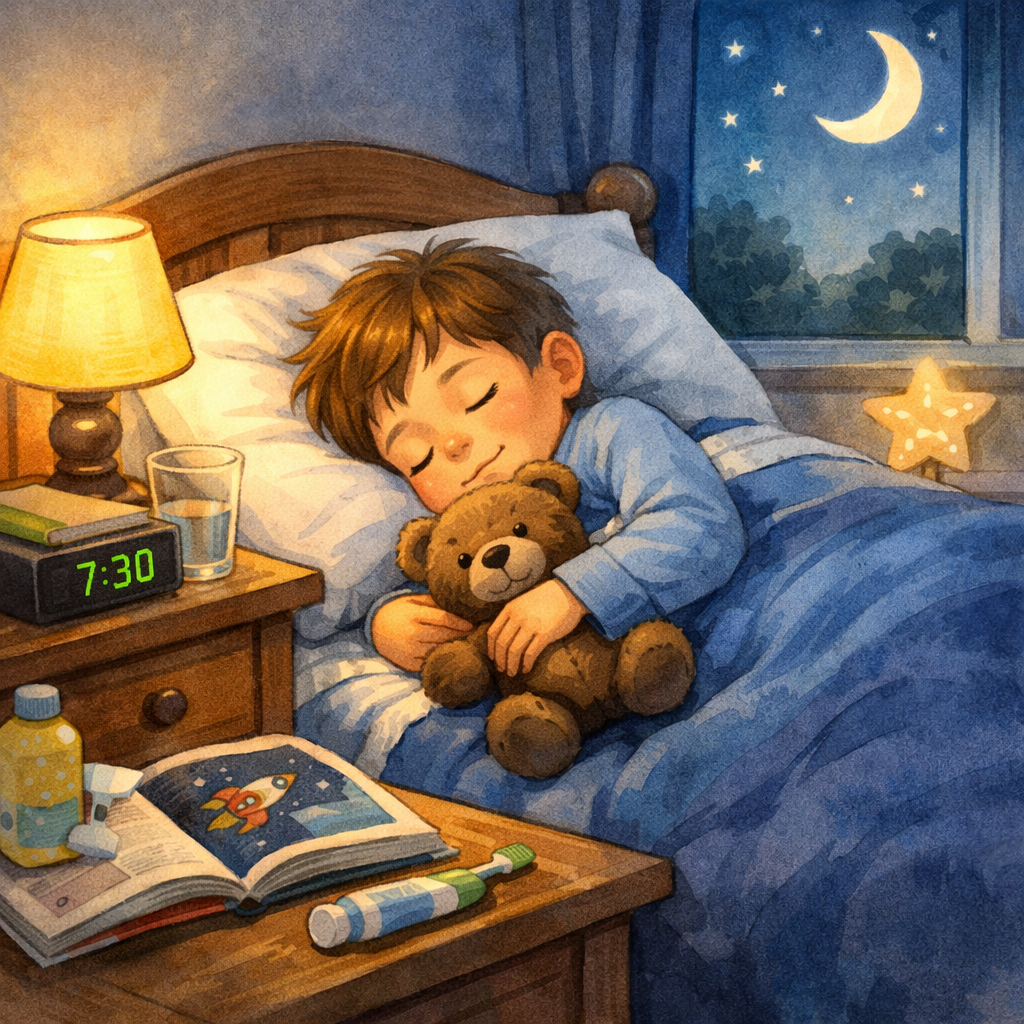 Child Falling Asleep After Nighttime Routine