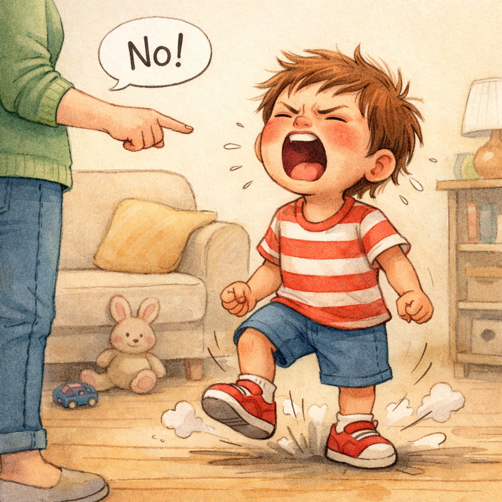Child Frustrated by Parents No Decision-1