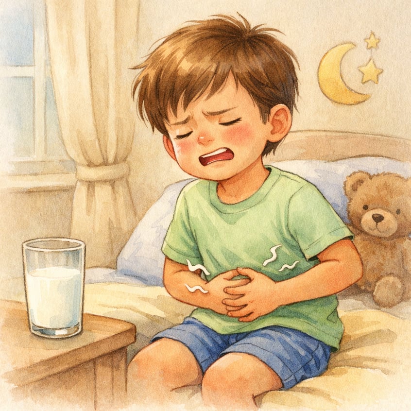 Child avoiding dairy products due to digestive issues