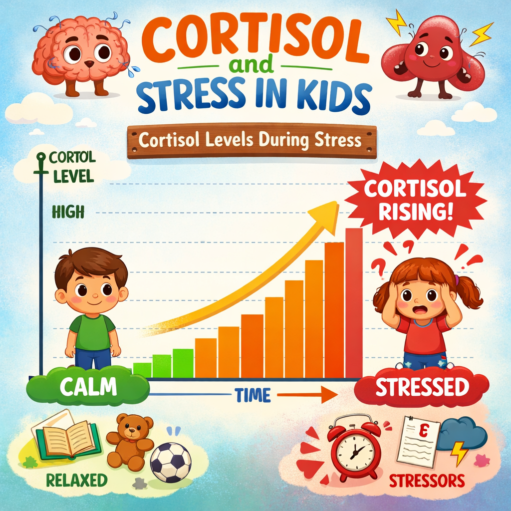 Cortisol Levels Rise in Children During Stress