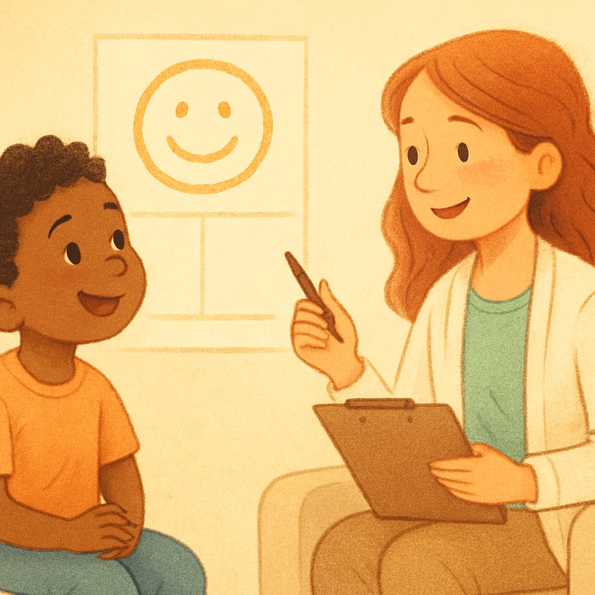 A data sheet used by an ABA therapist to track behavior progress.