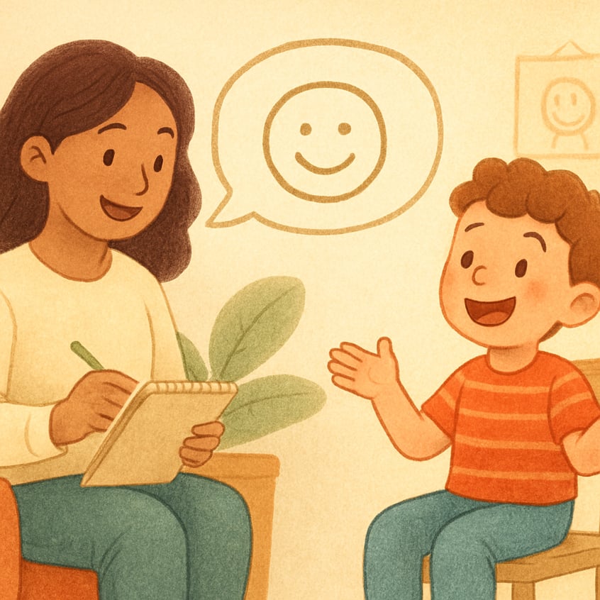 Behaviour therapy session focused on changing actions.