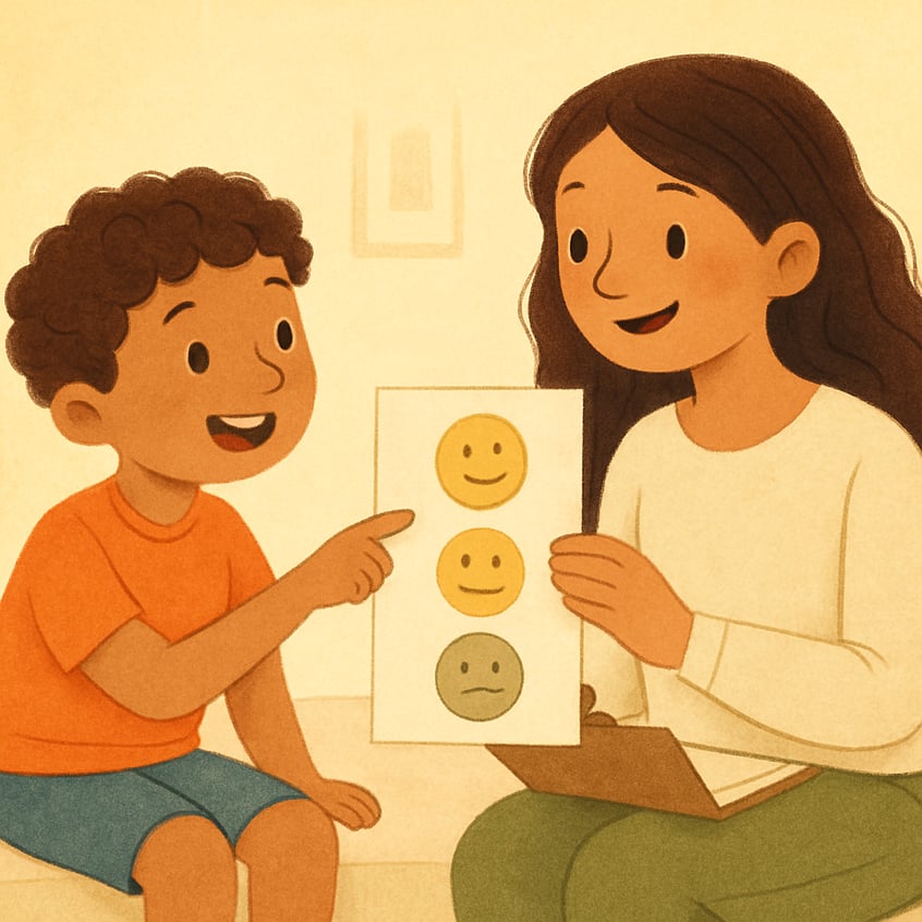 Flowchart outlining steps in a behaviour therapy treatment plan.