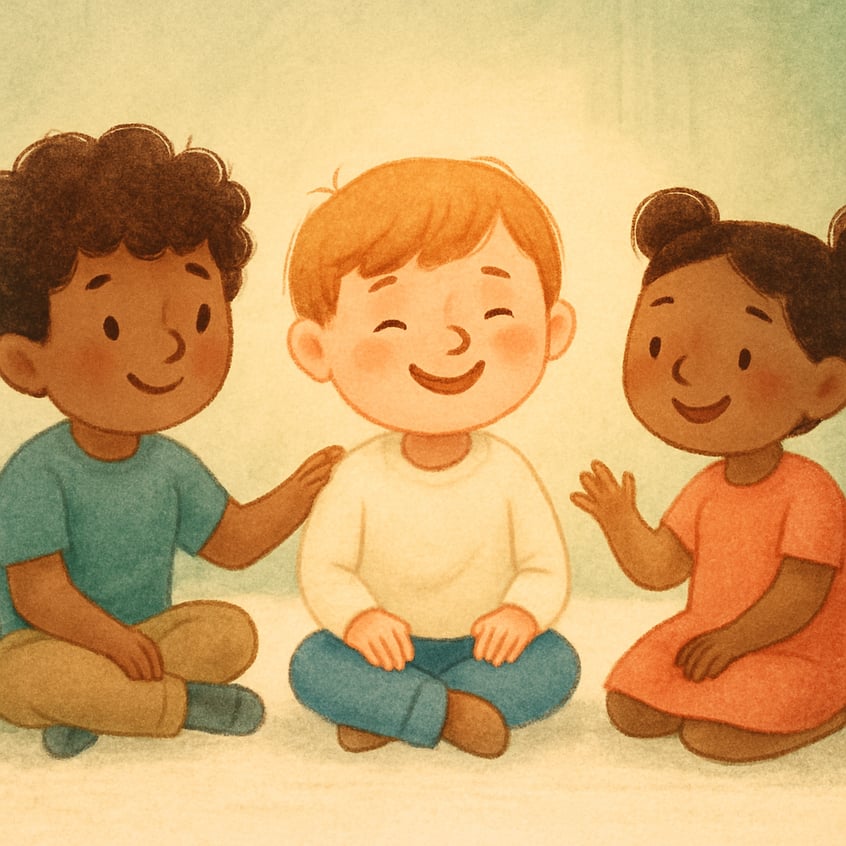 Group therapy participants sitting in a circle, taking turns to speak and listen.