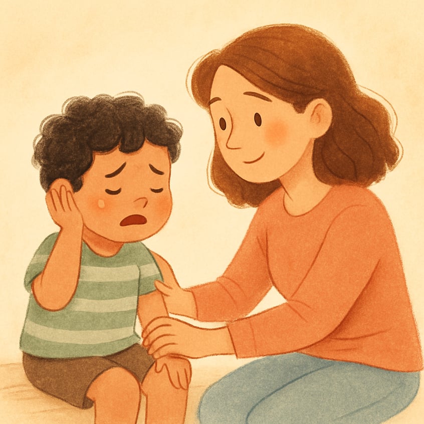 Behaviour support practitioner assessing triggers and responses.