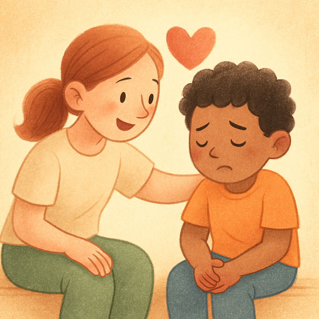 Specialised behaviour support practitioner assessing behaviour triggers in a clinical setting.