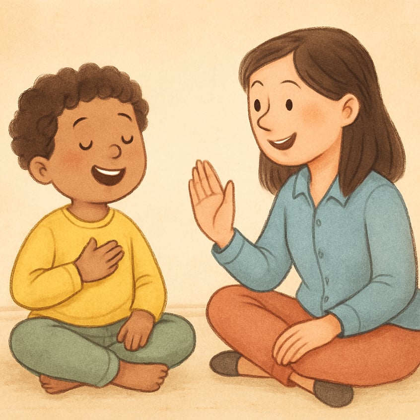 Therapist guiding a client to develop positive habits.