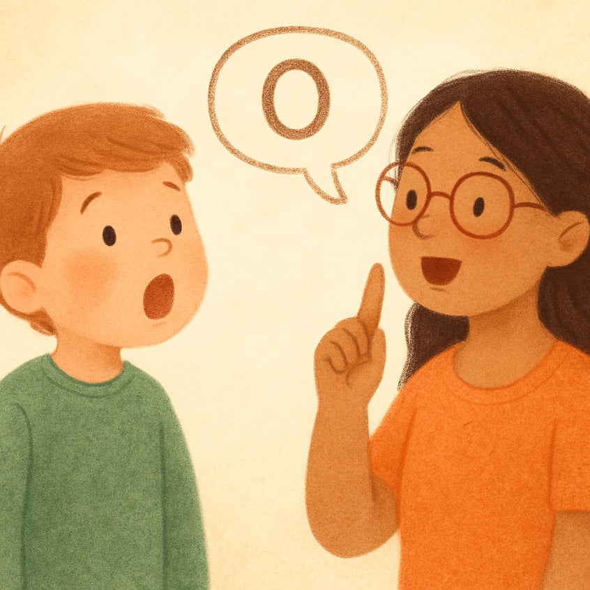 Speech therapist supporting language development through interactive exercises.