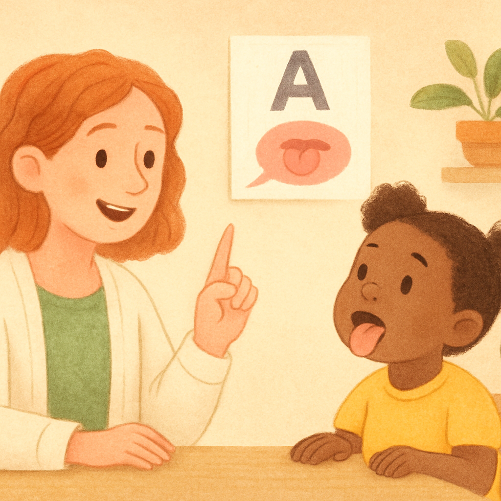 Speech therapy session focused on improving speech clarity.