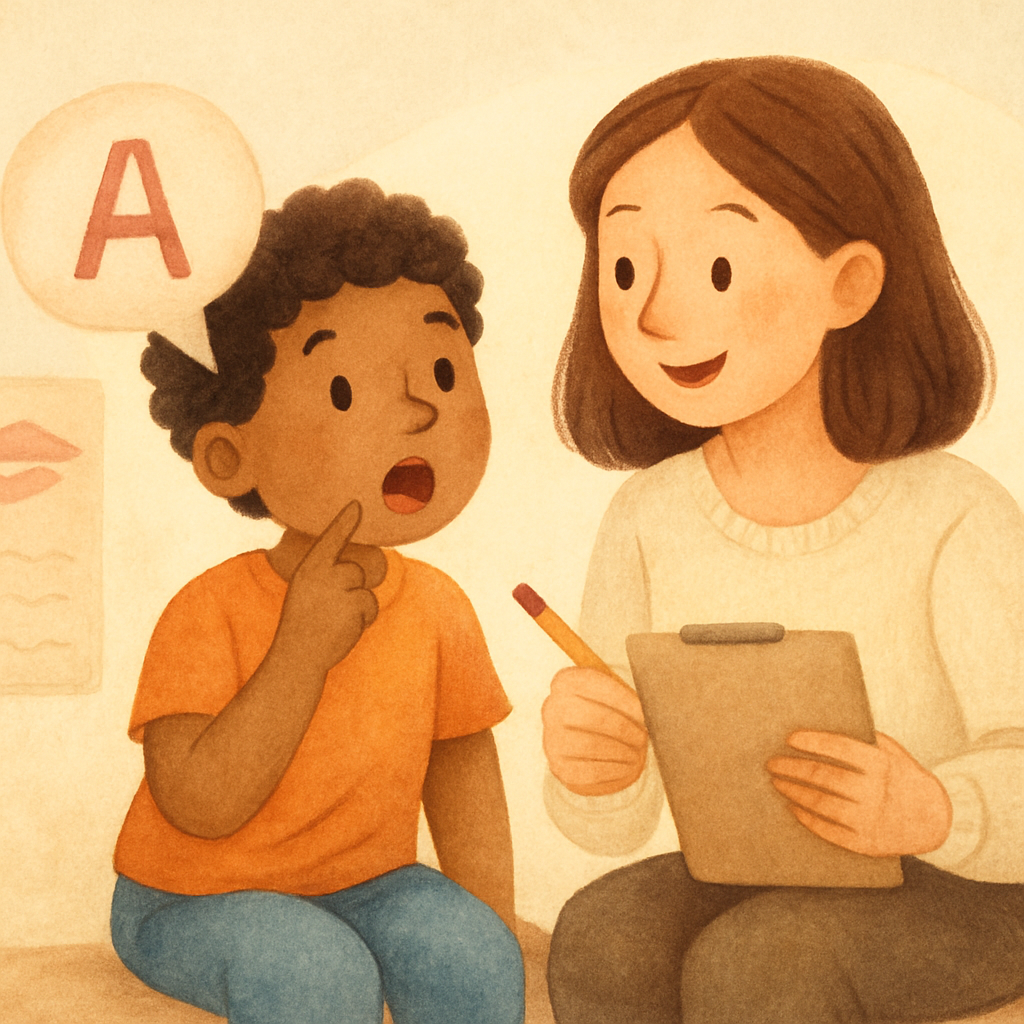 Speech therapy session helping a patient regain communication skills.