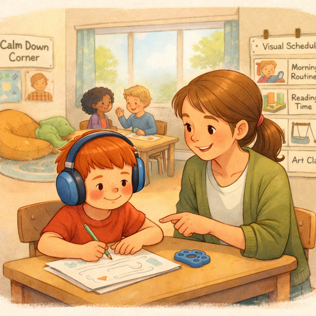 Supportive classroom environment for children with ADHD and autism.