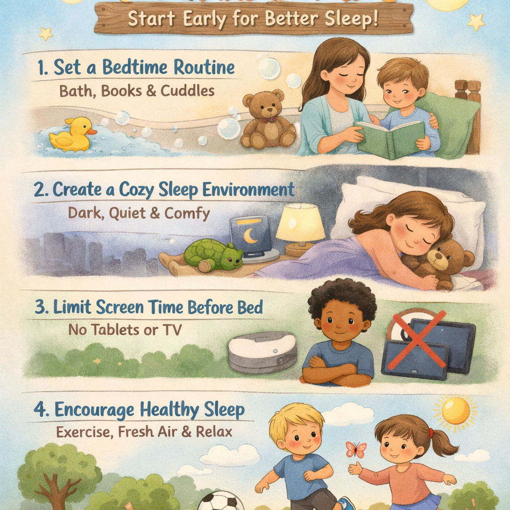 Educational Poster Healthy Sleep Habits for Kids-1