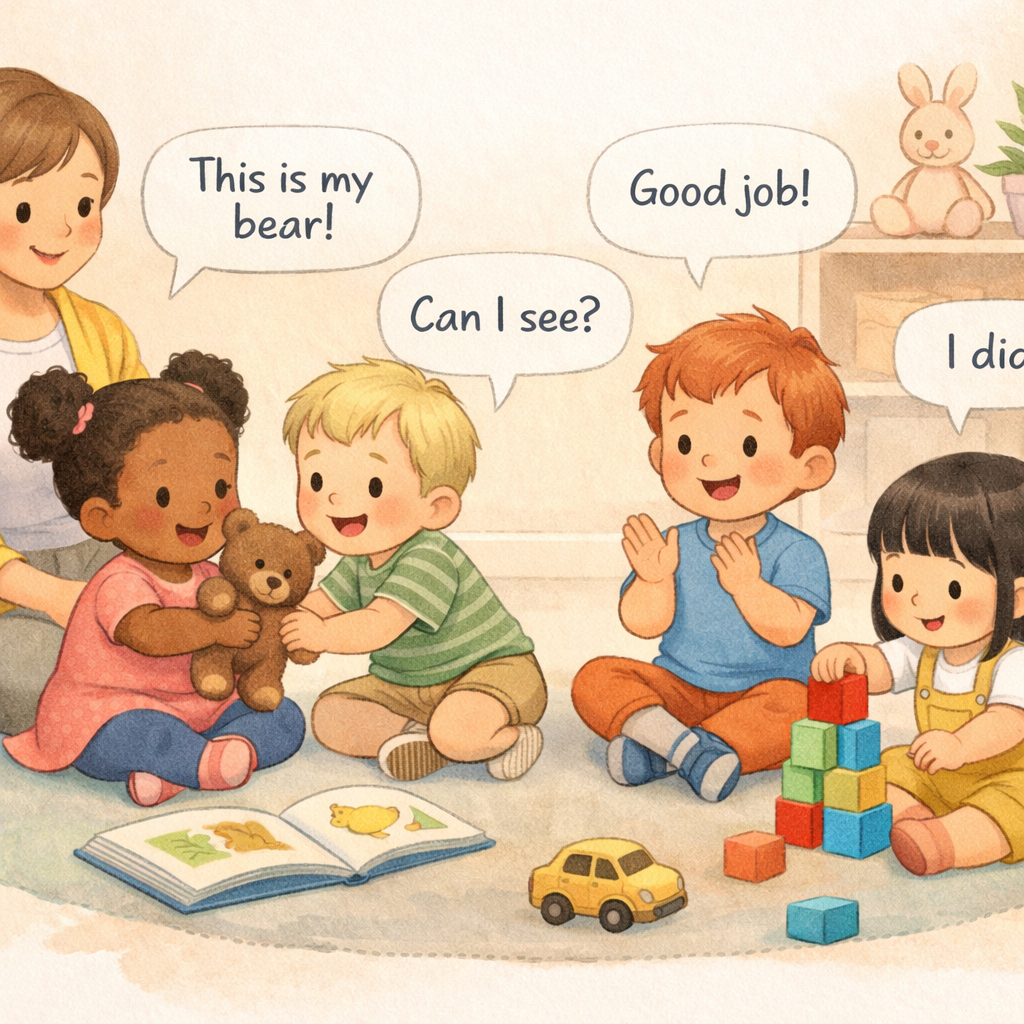 Group Therapy Session with Toddlers Building Social Skills-1