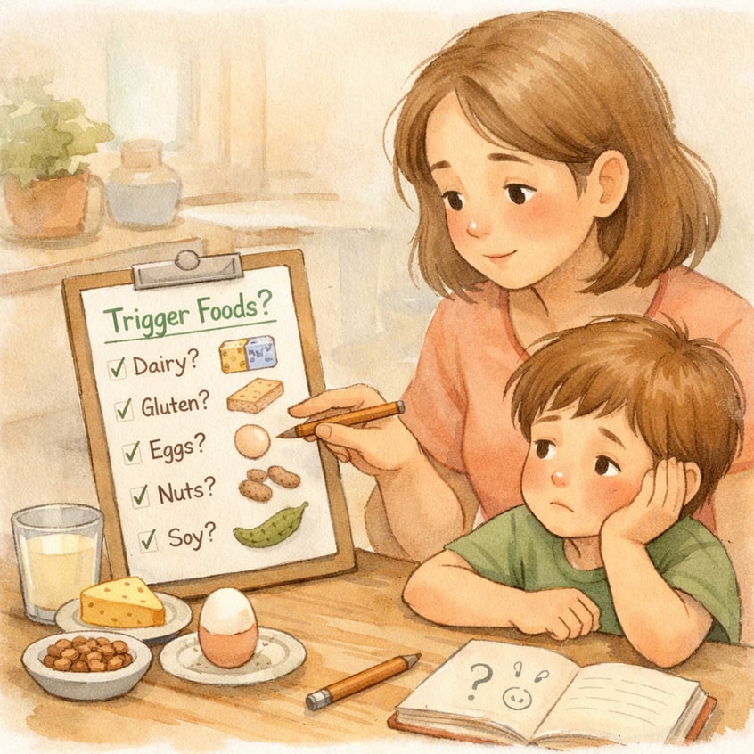 Parent Identifying Trigger Foods for Child with Sensitivities
