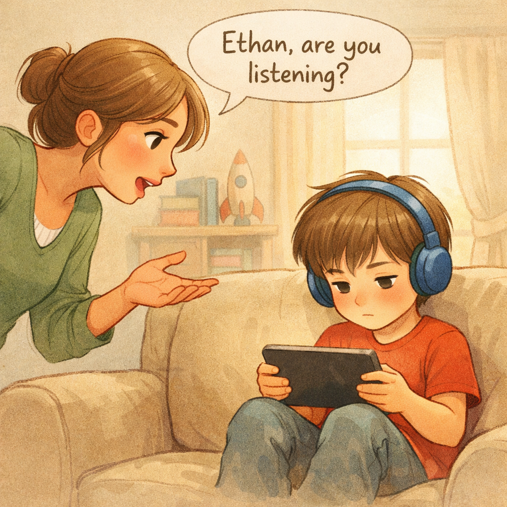 Parent and Child at a Digital Screen-1