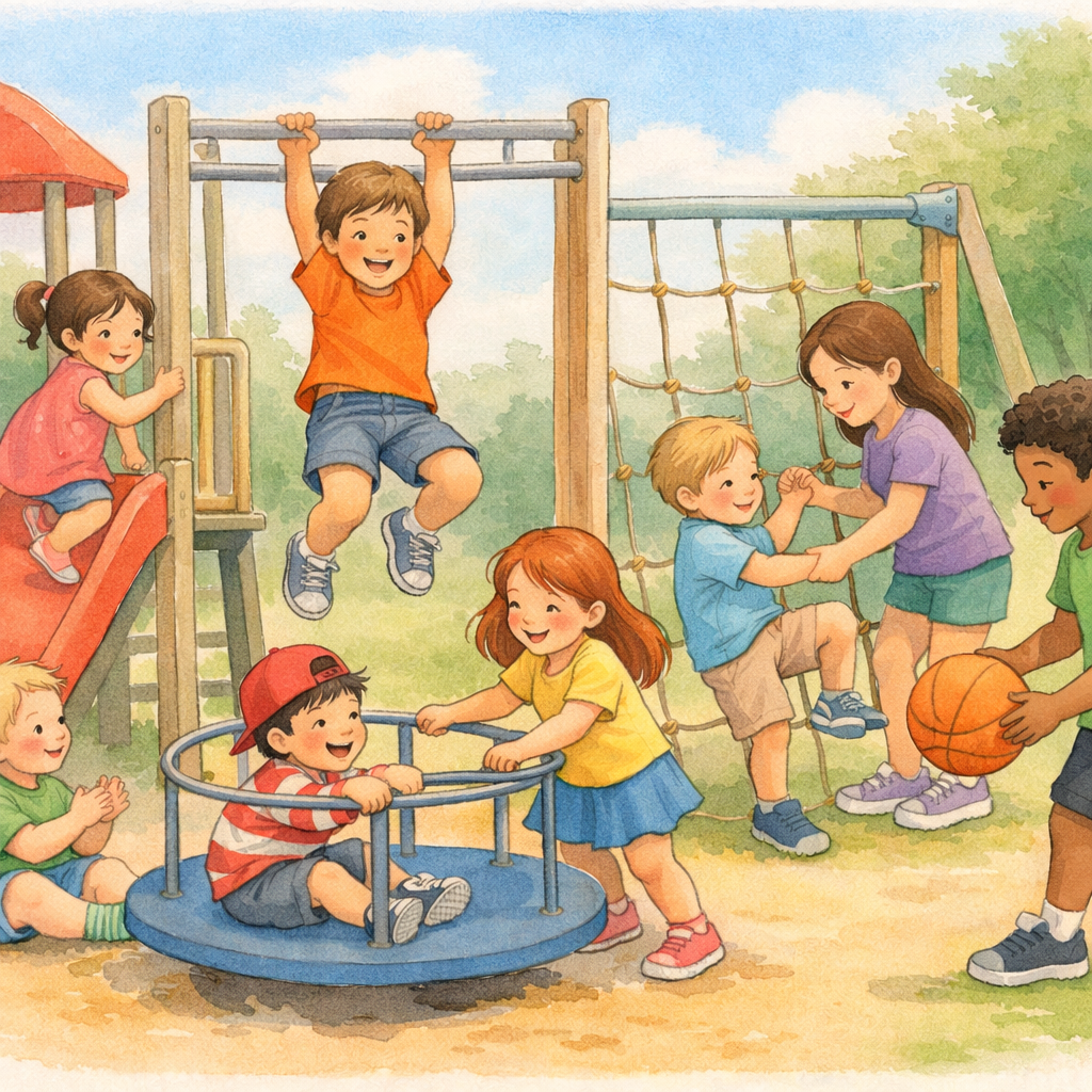 Playground Moments with Growing Children-1