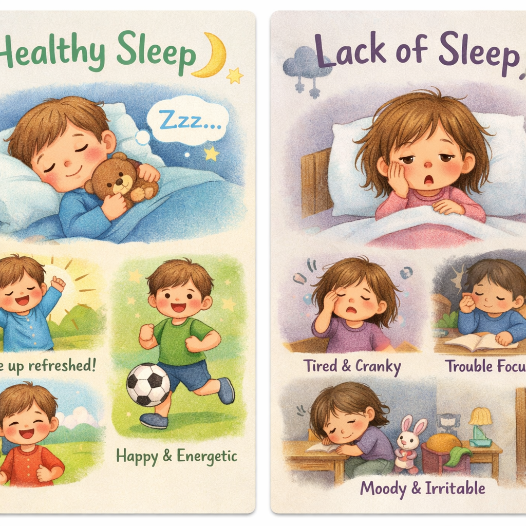 Sleep Patterns Comparison Chart for Children