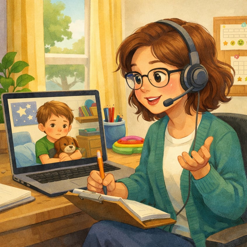 Split Screen Therapy Session