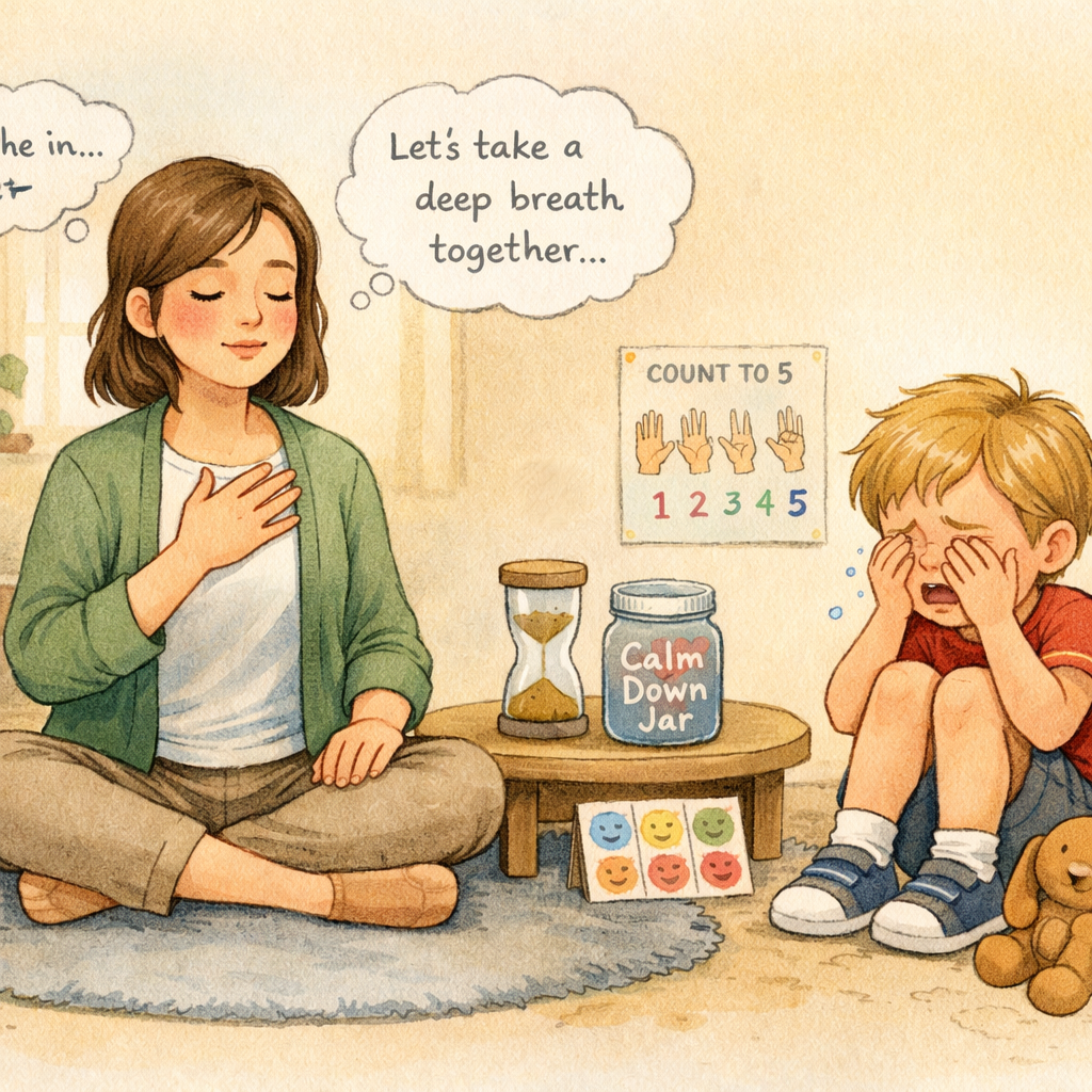 Therapist Guiding Child Through Emotional Regulation-1