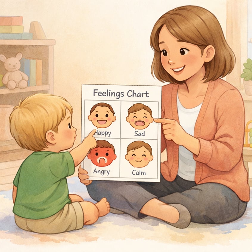 Therapist Using Visual Aids with Toddler-1