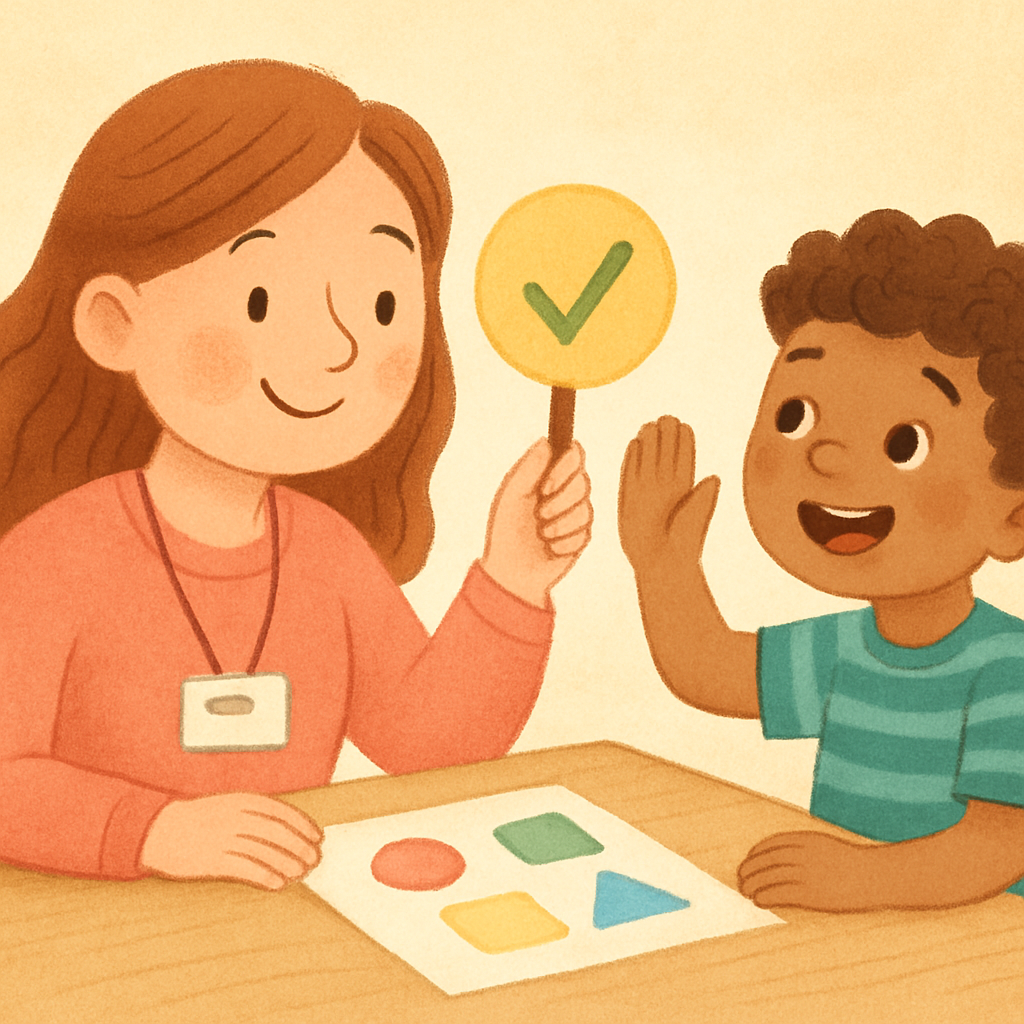 Applied behaviour therapy activity encouraging learning and behaviour change.