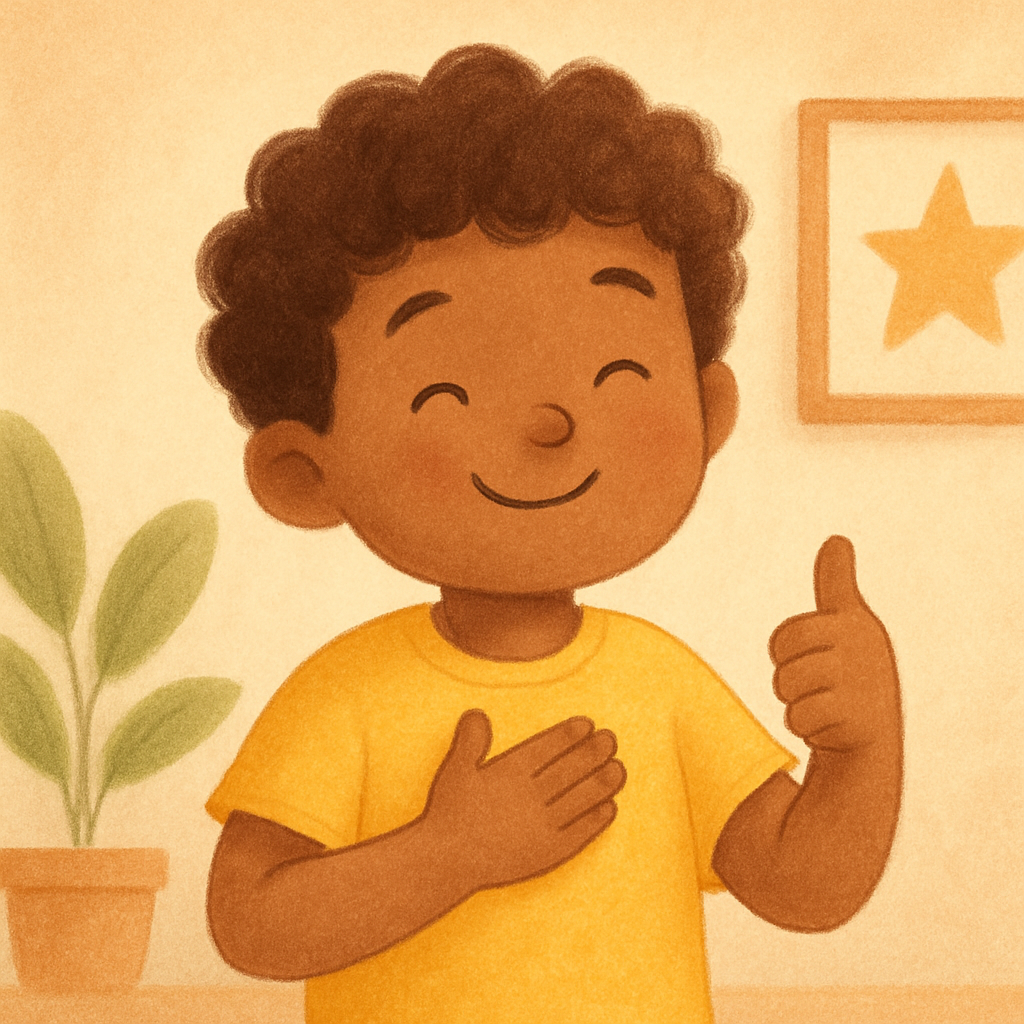 Therapist using rewards and praise to support positive behaviour change.