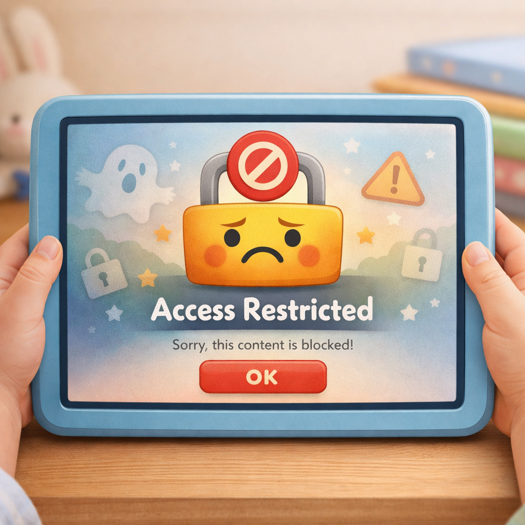 Parental control dashboard with app restrictions and time scheduling options