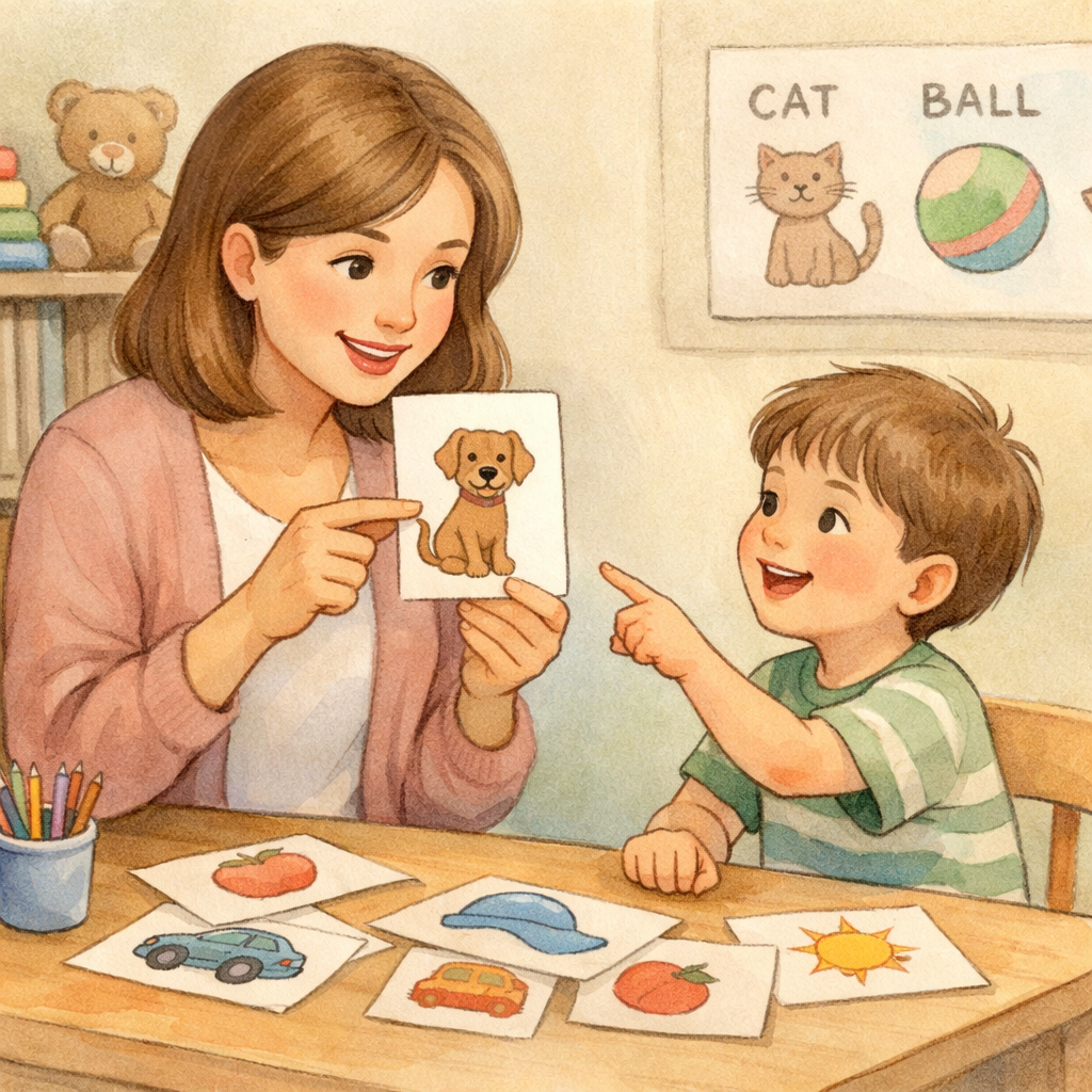 Speech therapy session focused on improving communication skills