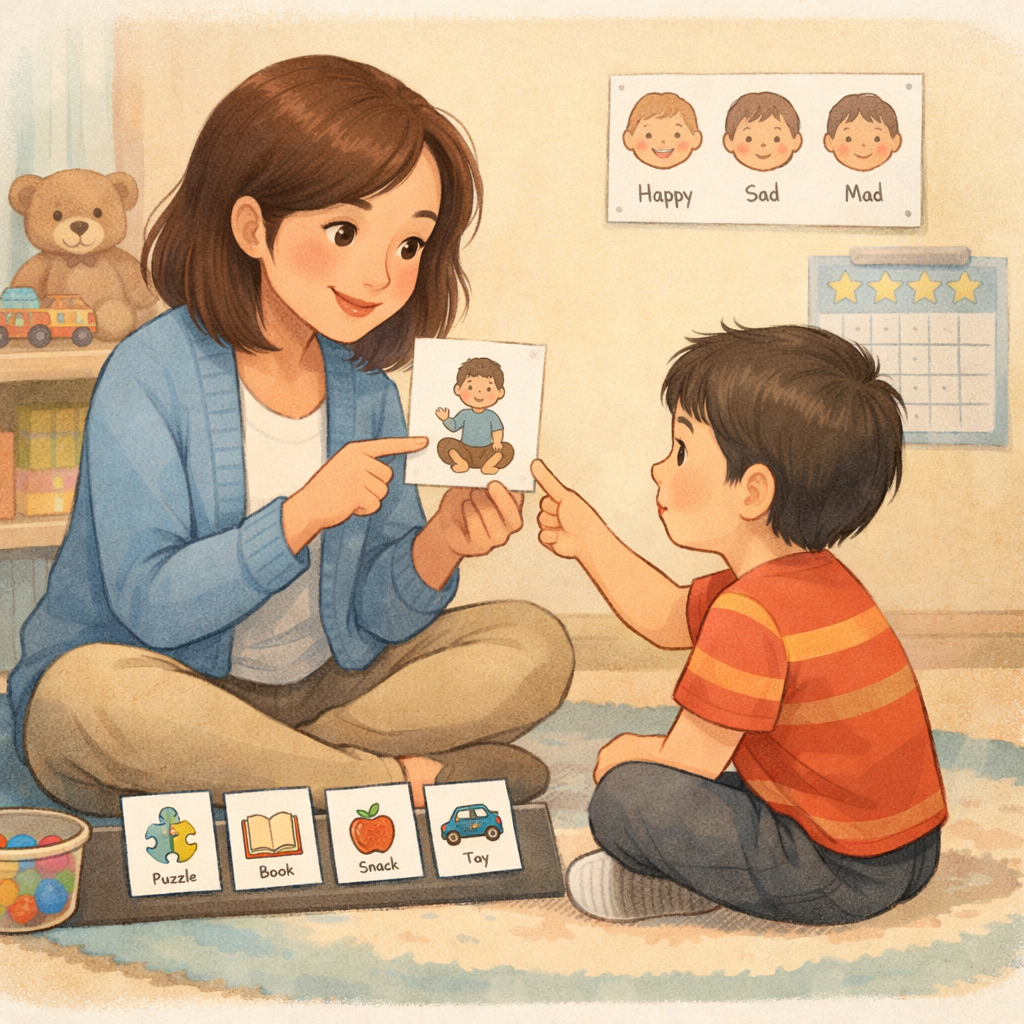 Therapist and Child Autism Therapy Session