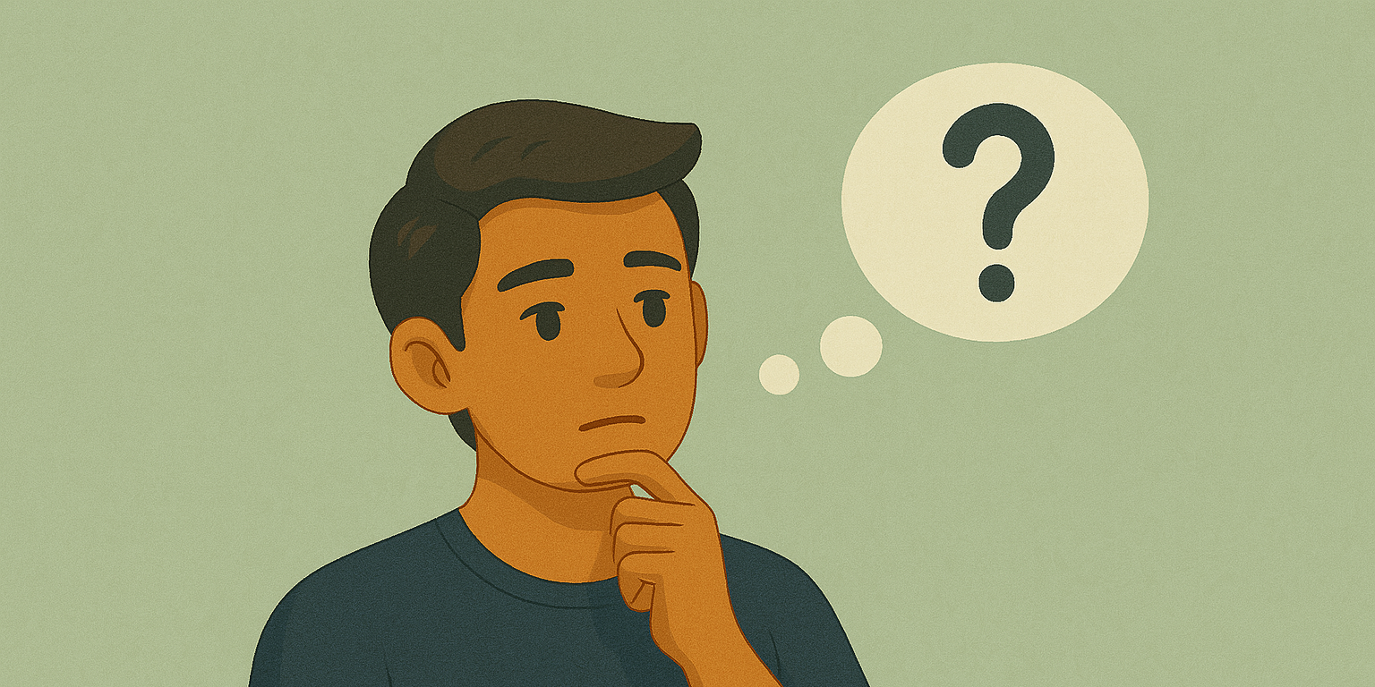 How much does speech therapy cost? Parent thinking with a question mark above their head