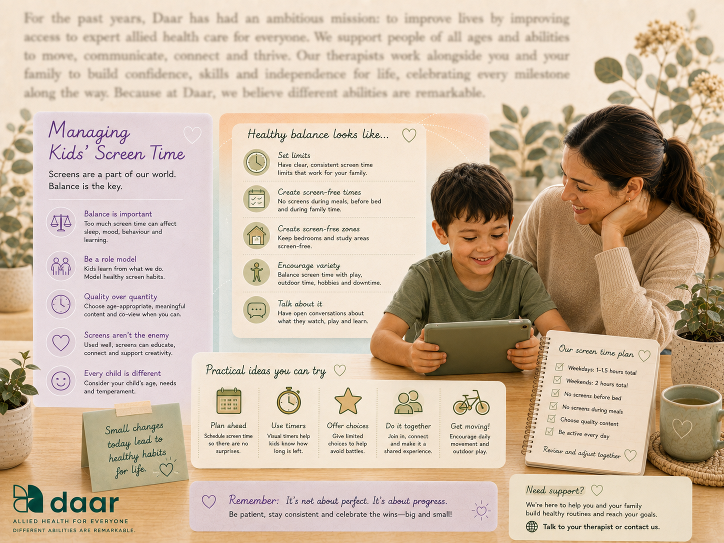 managing screen time for kids